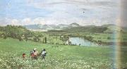 Hans Thoma The Rhine Near Sackingen (nn02) Sweden oil painting artist